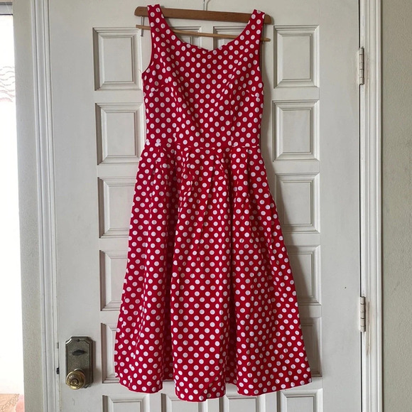 The best rockabilly retro polka dot swing dress ever made - Picture 1 of 13